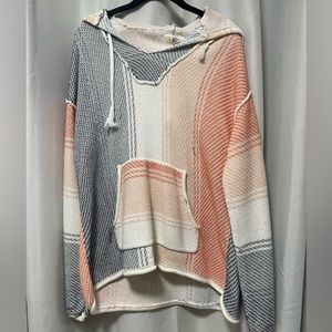 RIPCURL oversize poncho sweater / Baja hoodie